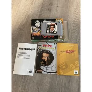 GoldenEye 007 (Nintendo 64, 1997) Complete N64 With Game And Manual Video Game